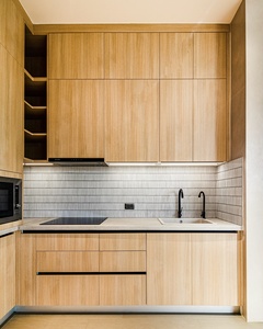 Multiuso Mini angolo cottura modulare in acciaio inox armadi a muro da cucina con frigo e fornelli e lavello <span class=keywords><strong>per</strong></span> uso domestico - Product Image 3