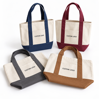 Sac fourre-tout en toile de coton écologique personnalisé avec logo, color-block, poche avant, idéal pour les vacances d'été à la plage et les voyages