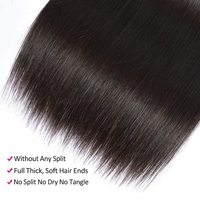Extensiones de Cabello Humano Virgen Liso 15A, 100% Sin Procesar, Doble Trama, Suaves, Aspecto Natural, para Uso Diario