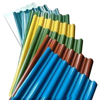 Tôle de toiture ondulée galvanisée de couleur personnalisée, épaisseur 0,15-0,6 mm, pour projets de toiture commerciale