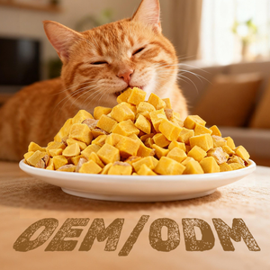 Friandises pour chats à base <span class=keywords><strong>de</strong></span> lécithine <span class=keywords><strong>de</strong></span> poulet lyophilisée, également appelées granulés <span class=keywords><strong>de</strong></span> jaune d'œuf congelé pour animaux <span class=keywords><strong>de</strong></span> compagnie - Product Image 1