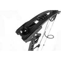 Arc à poulies de chasse M128 en aluminium usiné CNC, arc composé réglable 30-70lbs pour tir en extérieur