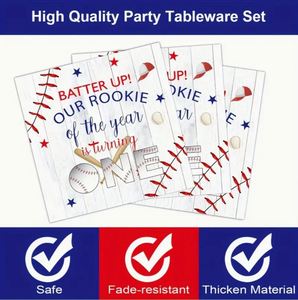 Nautical Baby Shower Decorations for Boy Party Supplies with Plates Napkins <b>Tablecloth</b> Cups and Cutlery Serves 24 169 Pieces - Product Image 4