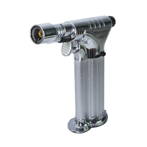 Briquet torche en métal rechargeable, coupe-vent, puissant, nouveau style, avec logos personnalisés et boîte cadeau pour la vente en gros - Product Image 1