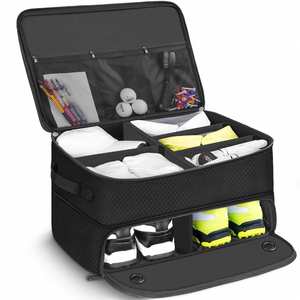 Organizador de Maletero de Golf de 2 Niveles para Hombre con Compartimento Ventilado Independiente para 2 Pares de Zapatos - Product Image 1