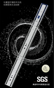 Modernplus 304 thép không gỉ mở rộng toàn bộ 45mm trượt ngăn kéo ổ bi mềm cho nhà bếp phòng ngủ phòng tắm - Product Image 2