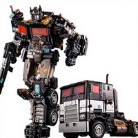 Figurine d'action Anime YS Transformable 18 cm – Voiture Jouet Transformée pour la Rentrée Scolaire et Halloween – Construction en Plastique et Métal