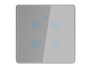 Oem ODM khung kim loại không dây tự động hóa nhà 220V bảng chuyển đổi điện Anh EU tường 1 2 3 4 gang tuya Wifi Cảm ứng thông minh chuyển đổi ánh sáng - Product Image 4