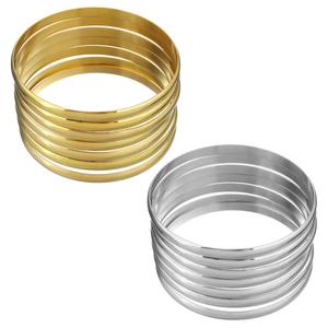 Vòng Tay Bằng Thép Không Gỉ Mới Cho Nữ 5.50Mm Đường Kính Trong: 67Mm Bộ 7 Miếng 535914 - Product Image 2