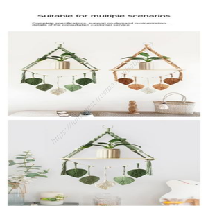 Étagère murale en forme de feuille, décoration bohème pour la maison, étagères en bois pour la chambre à coucher, le salon, la chambre d'enfant, cadeau - Product Image 3