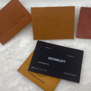 Eco-friendly <strong>Leather</strong> <strong>Label</strong> High Quality Custom Logo Embossed Sew on Genuine Tag <strong>Jeans</strong> <strong>Leather</strong> Patches <strong>Label</strong> for Clothing - Product Image 6
