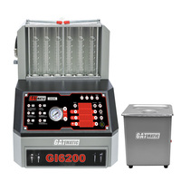 GATmatic GI6200 100W Nettoyeur et testeur d'injecteurs GDI à ultrasons, analyseur de moteur piézoélectrique, outil d'atelier avec écran LCD 300W