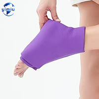 Attelle de cheville en tissu Spandex à gel solide pour compresses chaudes et froides, soutien des blessures, soulagement de la douleur, thérapie par la chaleur et amélioration de la circulation sanguine