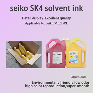 Venta caliente 5L SK4 Impresora de inyección de tinta 510/35PL Boquilla Tinta de impresora solvente ecológica para exteriores de bajo olor - Product Image 3