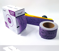 Rouleau de feuille abrasive en céramique violette 70 mm x 12 m, papier abrasif automobile multi-perforé, haute dureté, épaisseur 1 mm, pour ponçage de surface, OEM