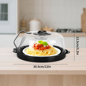 Couverture alimentaire pliable en plastique PP pour micro-ondes, résistante à la chaleur, anti-éclaboussures, protection de surface pour cuisine - Product Image 6