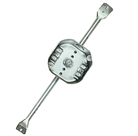Support de ventilateur de plafond en acier galvanisé de 4 pouces, boîte électrique octogonale en métal avec barre de suspension et pinces pour câbles