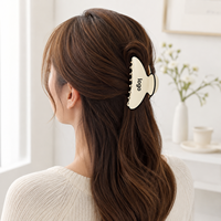 Nouvelles pinces à cheveux en PVC Newyeah, grandes pinces à cheveux pour femmes, couleur unie, pinzas para el cabello, pince à cheveux, vente en gros