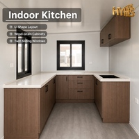 Maison-conteneur moderne extensible et étanche Huaying de 40 pieds, résistante au vent, avec cuisine et chambre, pour usage hôtelier