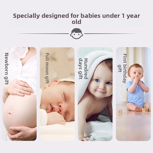 Caja de Regalo de Bienvenida para Recién Nacidos de 0 a 6 Meses, Sonajero Inflable de Plástico, Juguetes para Bebés, Regalo de Cumpleaños para Celebrar el Primer Mes - Product Image 4