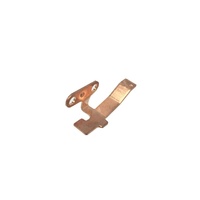 Pièces de quincaillerie électrique sur mesure OEM : Clip de borne conducteur en cuivre estampé, fabrication de tôlerie de précision