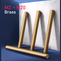 M2 M2.5 M3 M4 M5 M6 M8 M10 M12M M14 M16 M18 M20 Brass Full Threaded Rod Solid Allthread Stud Thread Rod