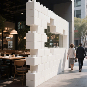 COBLOCKS Decoración Comercial Personalizada ABS + UV, Instalación Creativa, Calle Escena al Aire Libre Restaurante Bloque Gigante Shad - Product Image 3