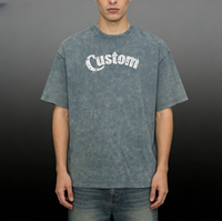 T-shirt personnalisé pour homme, manches courtes, broderie et impression de logo, haute qualité, vente en gros