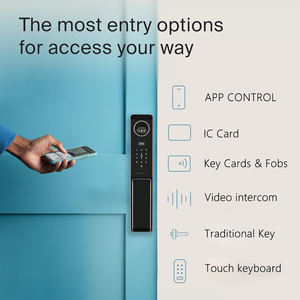 Serrure de porte électronique à reconnaissance faciale 3D, serrure intelligente numérique automatique avec empreinte digitale, caméra Tuya <span class=keywords><strong>WIFI</strong></span>, serrure intelligente entièrement automatique - Product Image 2