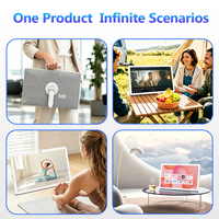 TV Pintar Portabel Android 15 25 Inci 1080P 8+128G Layar Interaktif Kamera Terintegrasi 13MP Tablet Pintar Seluler untuk Rumah dan Luar Ruangan