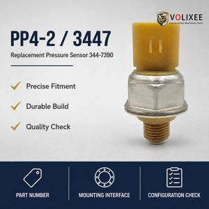 Capteur de pression de carburant Common Rail 344-7390 compatible avec le moteur Caterpillar Cross 7PP4-2 3447390 - Product Image 4