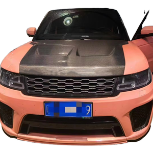 Pour LandRover RangeRover <span class=keywords><strong>Sport</strong></span> Kit de carrosserie en Fiber de carbone ForLand <span class=keywords><strong>Rover</strong></span> capot en Fiber de carbone de Style <span class=keywords><strong>SVR</strong></span> amélioré - Product Image 1