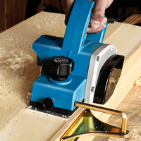 Raboteuse électrique LUXTER avec largeur de rabotage de 82 mm et profondeur de rabotage réglable de 0 à 1 mm pour une surface lisse du bois