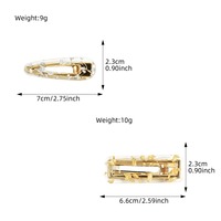 Lot de Barrette à Cheveux Simple pour Frange Imprimé Léopard Mignon Tendance Scintillant, Pinces à Cheveux Filles Personnalisées, pour Femme – Vente en Gros