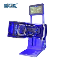 Simulador de vuelo VR giratorio de 360 grados para un jugador, Montaña Rusa de péndulo grande 720, máquina de silla 9D, realidad Virtual de Metal