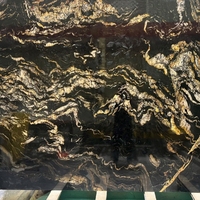 Granit naturel doré cosmique de luxe, poli pour table à manger, comptoirs de cuisine, salon, salle de bain, utilisation en extérieur