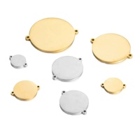 Blanko Edelstahl Metall-Tags ID-Namensschilder Ringförmige Anhänger-Tags Metall-Verbinder