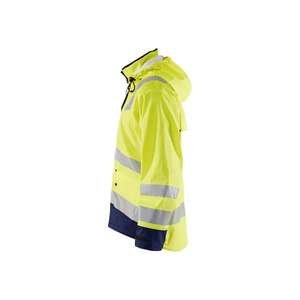 BLAKLADER - 430220033389M Chaqueta de lluvia Hi-Vis Nivel 2 Amarillo/Azul marino-EAN 7330509570432 PROTECCIÓN PARA TODO TIPO DE TIEMPO - Product Image 4