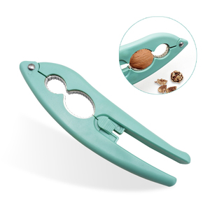 Wholesale Practical Kitchen Tools Walnut <strong>Nut</strong> <strong>Cracker</strong> with 2 Holes Stainless Steel Multi-Functional Manual Plier <strong>Opener</strong> - Product Image 1