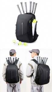 Sac à dos de sport personnalisé et tendance pour le basketball et le volleyball, imperméable, sac d'entraînement, filet à ballon externe, chaussures pliables, respirant - Product Image 5