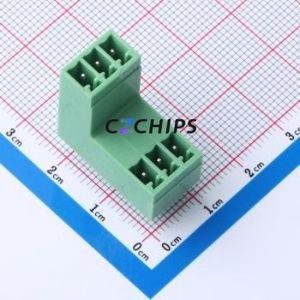 KF2EDGVT-3.5-2*3P Plug-in Terminal Block Through hole,P=3.5mm Connector Board-to-Board / Socket - Closed 2x3P 3.5mm Green - Product Image 1