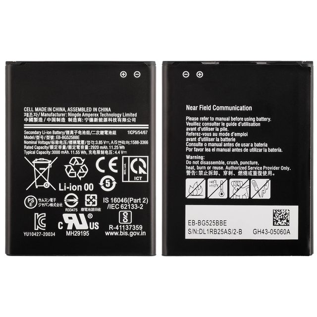 Bluk Price High Quality EB-BG525BBE 3000mAh Battery for Samsung Galaxy Xcover 5 G525F G525F/DS Phone Battery