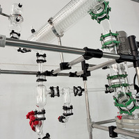 Réacteur en verre à double enveloppe de 100 L pour distillation et réactions chimiques, avec chauffage et refroidissement, pour séparation fractionnée