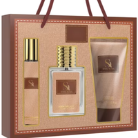 Nouvelle Arrivée Dubai Original Coffret de Parfums Arabes 4 Pièces Incluant Spray, Gel Douche, Parfum et Lait Corporel en Crème Plastique