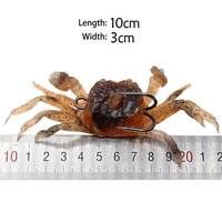 Leurre de pêche en forme de crabe, appâts, jig de pêche, simulation liquide d'eau salée, poisson-crabe souple avec hameçons tranchants