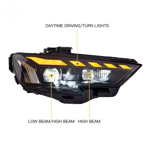 A3 Upgrade Headlights for 2017-2020 A3 to RS Style LED Headlamp DRL High Configure Projector Lens Car Front Lights Modified - Product Image 6