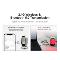 Escáner de código QR omnidireccional de escritorio manos libres de diente azul USB de detección automática JINGXIN para venta al por menor