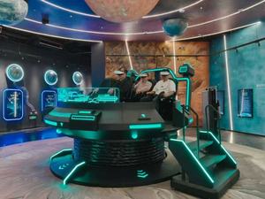 เก้าอี้เกมมิ่ง UFO 5 ที่นั่ง 360 องศา สำหรับเล่นเกมในร่ม โครงโลหะและพลาสติก ยิงปืน 9 มิติ - Product Image 6