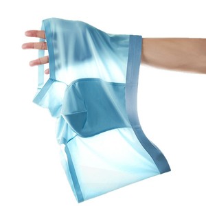Caleçons Boxers pour Hommes en Soie Glacée, Taille Mi-Haute, Antibactériens, Respirants, Teints Unis, Tricotés, Sous-vêtements d'Été - Product Image 5