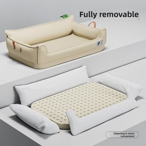 Cama para Perro para Todas las Estaciones, Desmontable, Impermeable, Transpirable, de Cuero con Relleno de Esponja, Cama Sofá para Perros Medianos/Grandes - Product Image 3